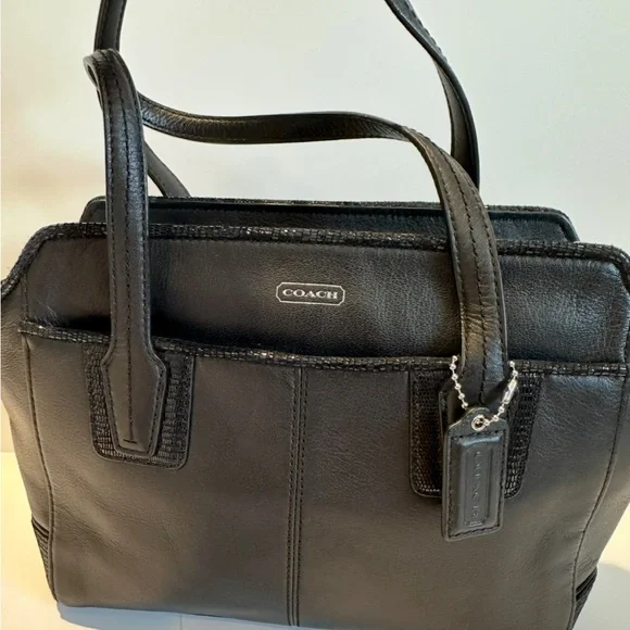 Coach Taylor Leather Bette Mini Tote Crossbody Bag in Black - Picture 4 of 4